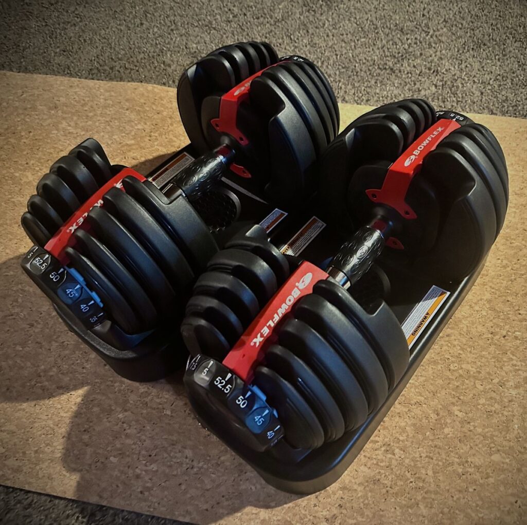 Bowflex dumbells